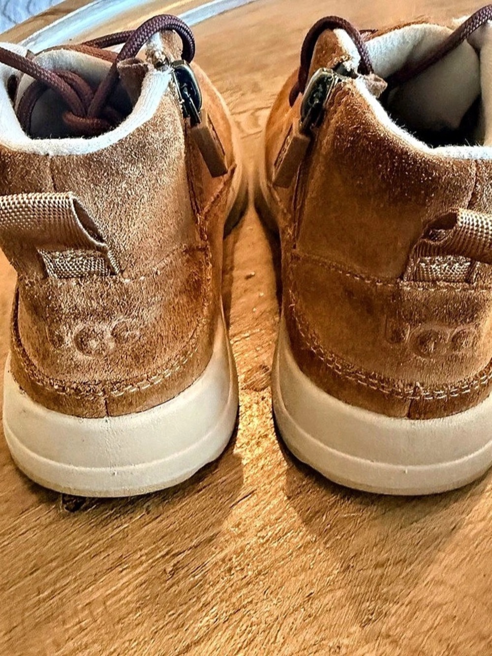 UGG Kids Canoe III Weather Chukka Boots Chestnut Suede Toddler Size 11 - Picture 3 of 10